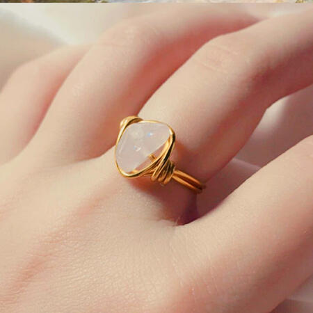 Rose Quartz Ring (Gold)