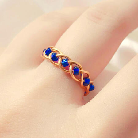 Ourania in Glass Indigo (Gold)